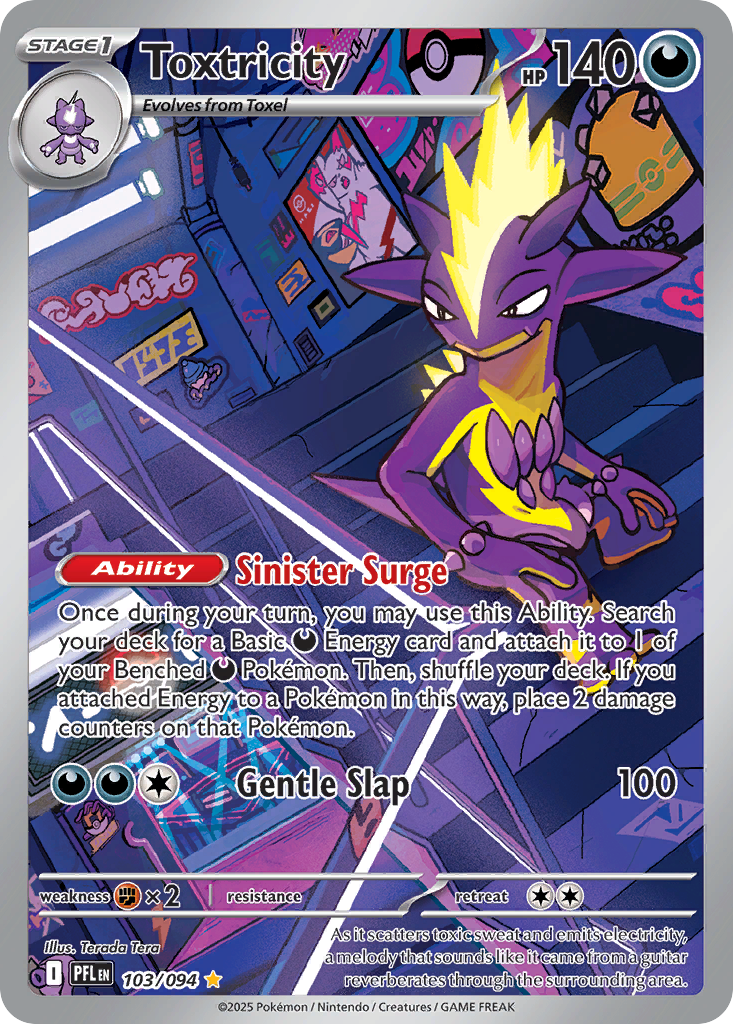 Toxtricity Secret Illustration Rare 103/094 Phantasmal Flames