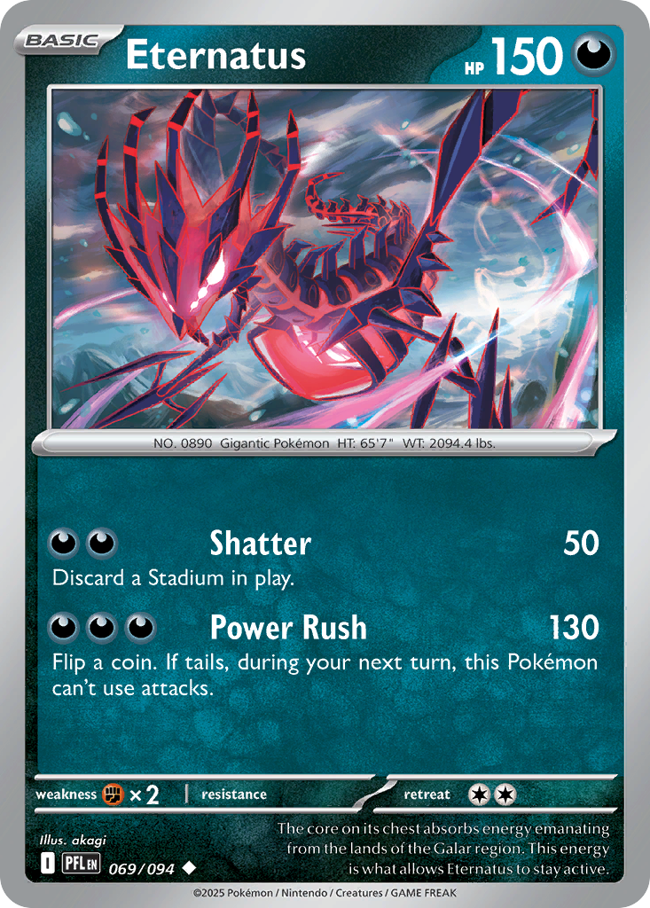 Eternatus Reverse Holo 069/094 Phantasmal Flames