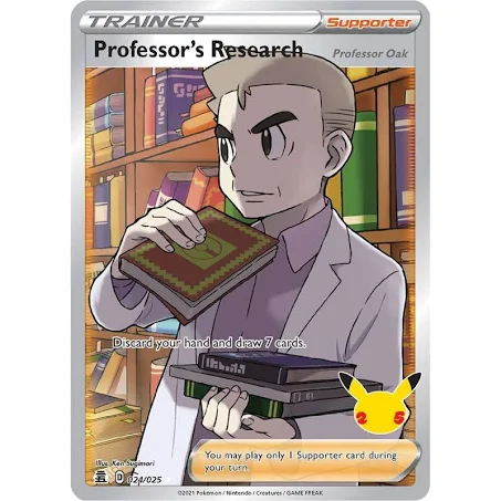 (image for) 024/025 Professor's Research Full Art Celebrations Single Card