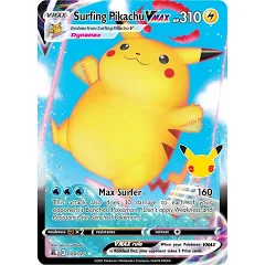 009/025 Surfing Pikachu V Max Celebrations Single Card