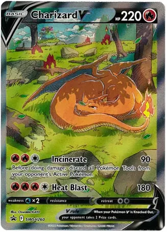 (image for) Charizard V SWSH260 Black Star Promo Card